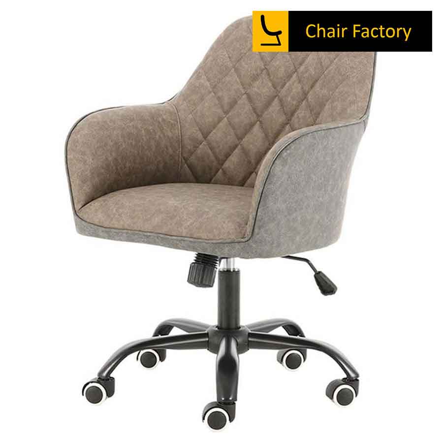 Laz Mud Brown And Grey Designer Chair